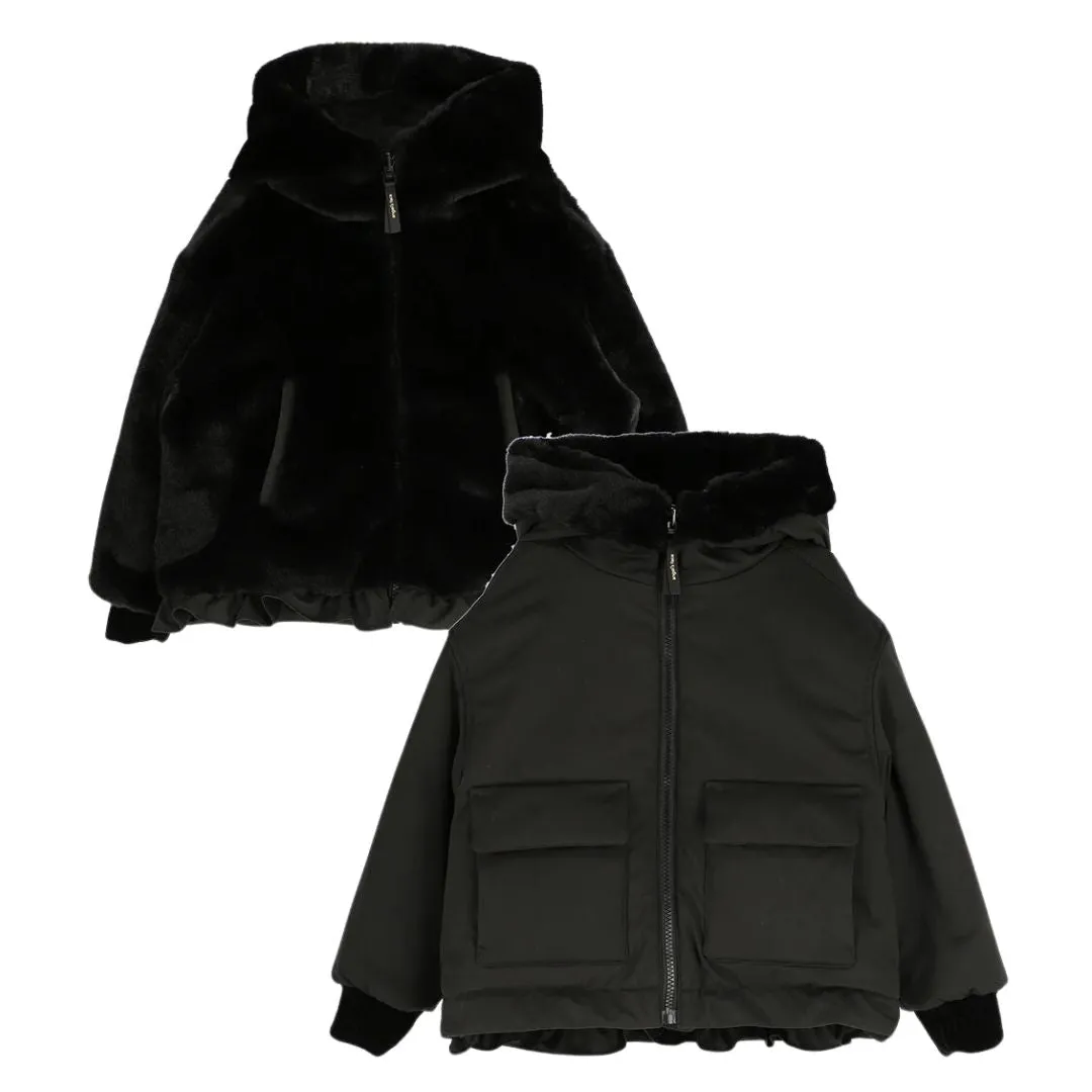 Black Reversible 'Cathleen' Coat