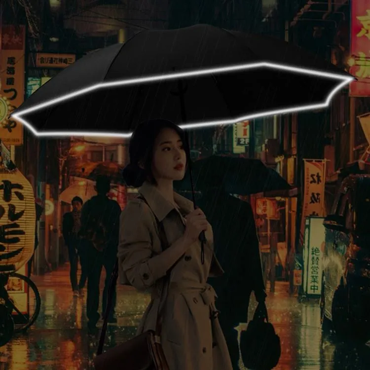 Foldable Reversible Automatic Umbrella(Reflective Strips)