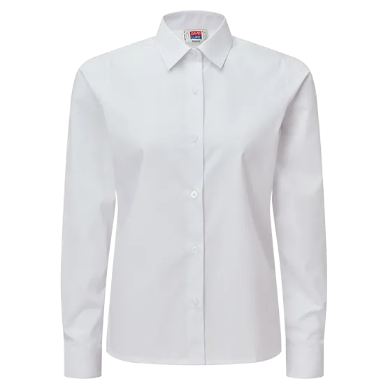 Girls Long Sleeve School Shirts 2 Pack
