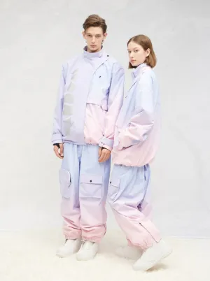 RandomPow Unisex Ombré Snow Suit PurplePink