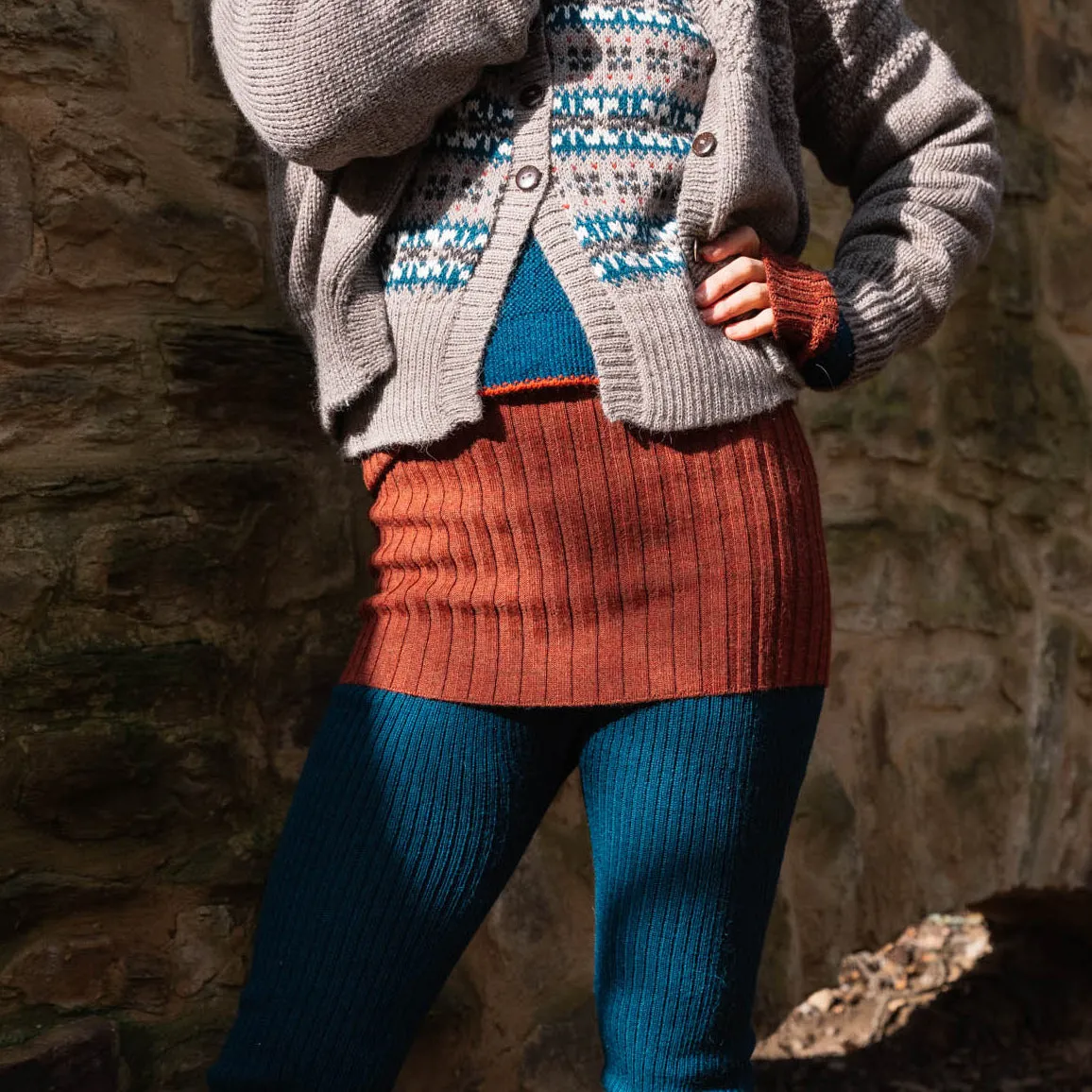 Rib Belly Warmer - 100% Baby Alpaca