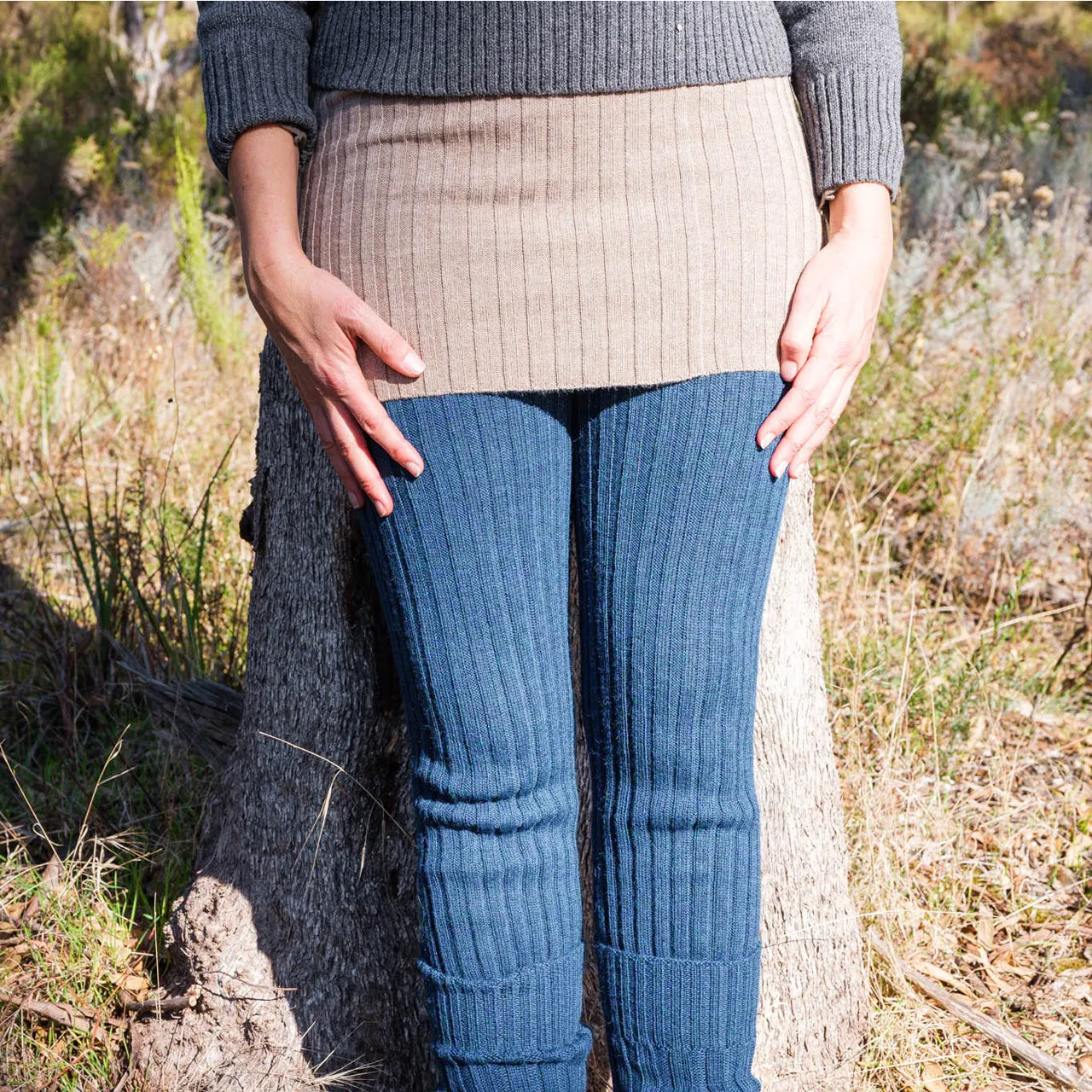 Rib Belly Warmer - 100% Baby Alpaca