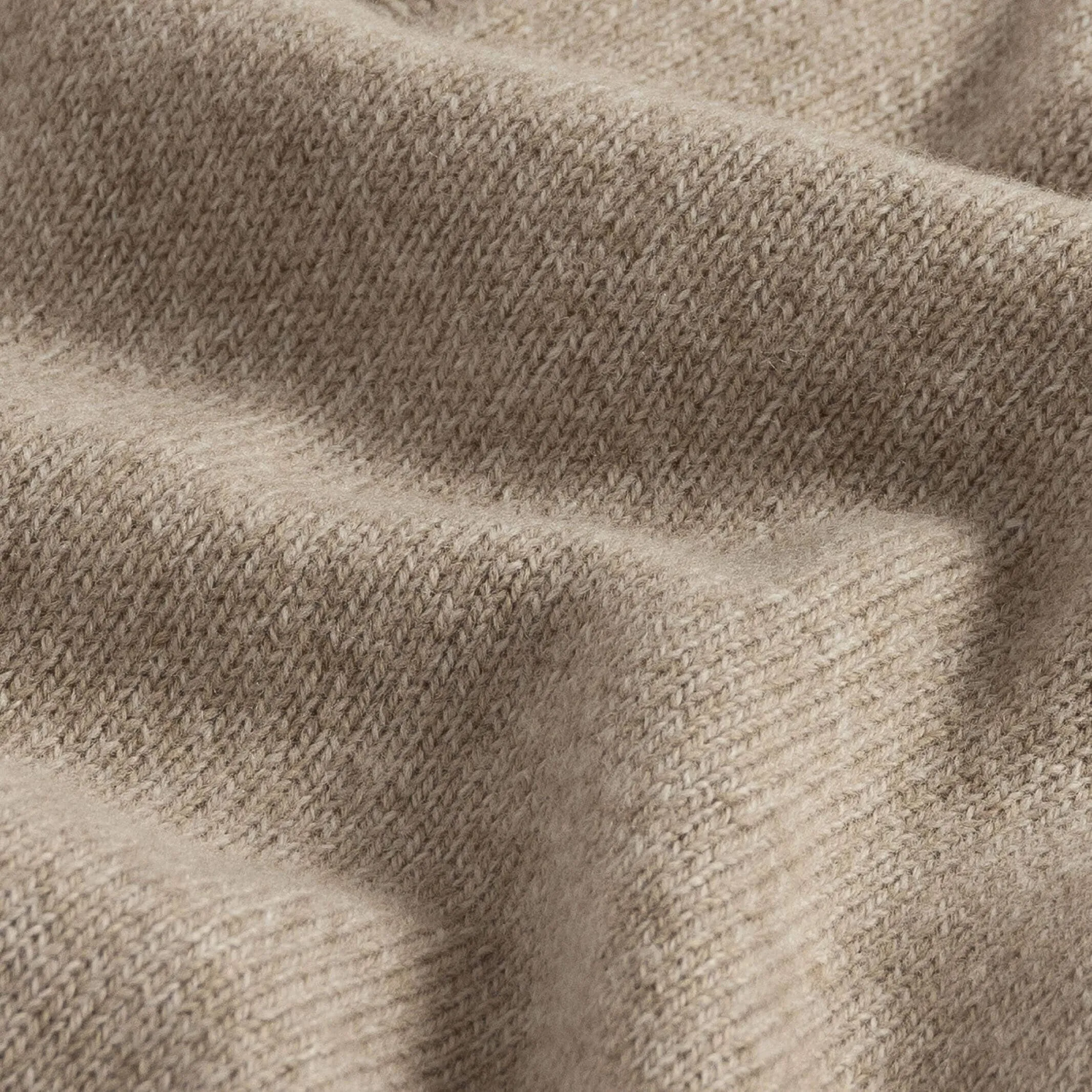 The Camel Heather Brewer Mock Neck Sweater