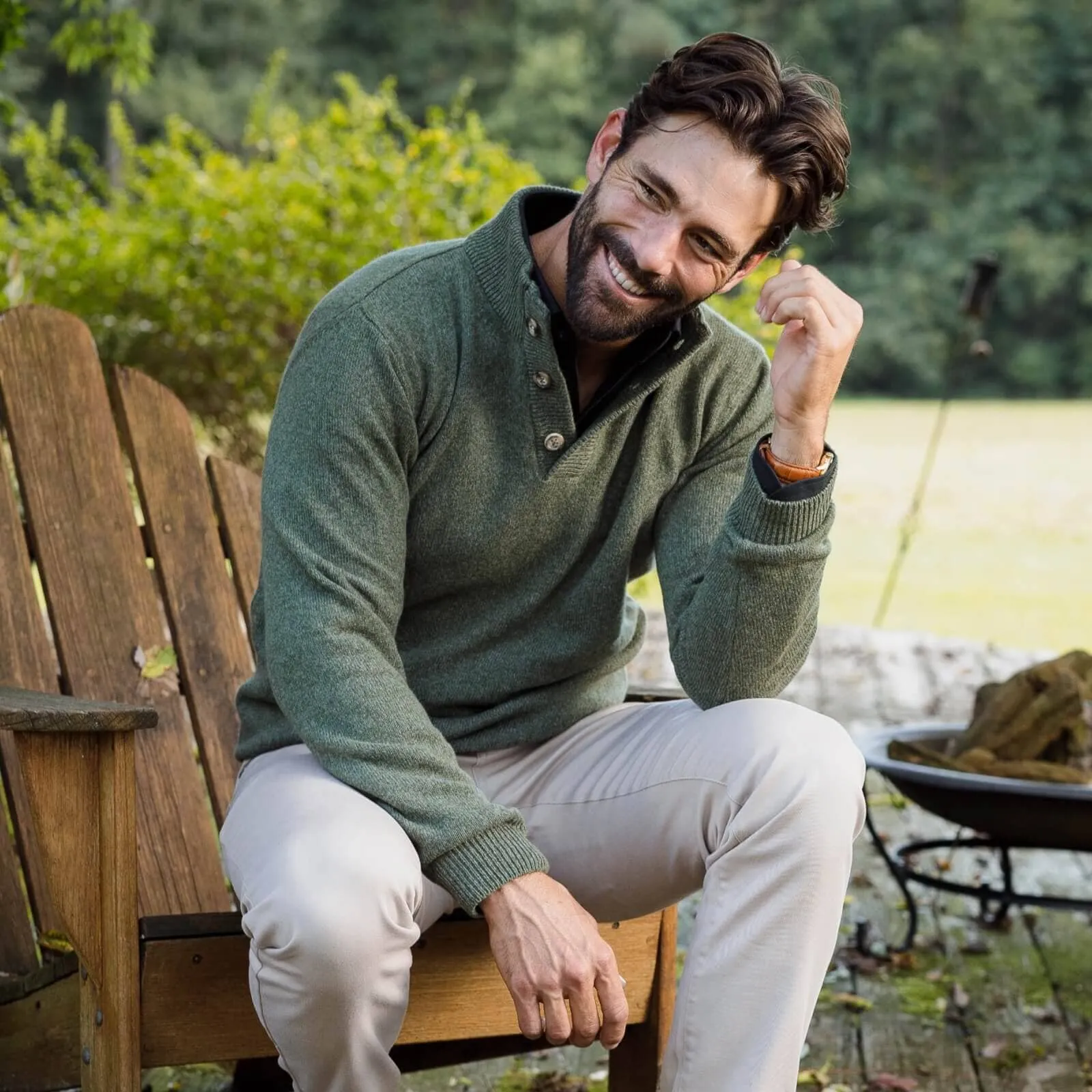 The Sage Brewer Mock Neck Sweater
