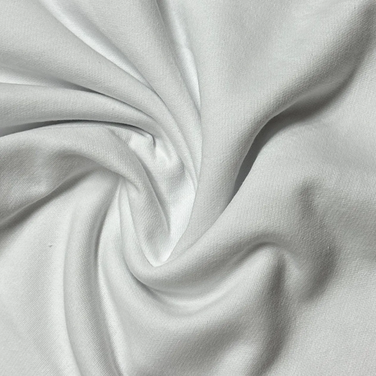 White Cotton Fleece Fabric