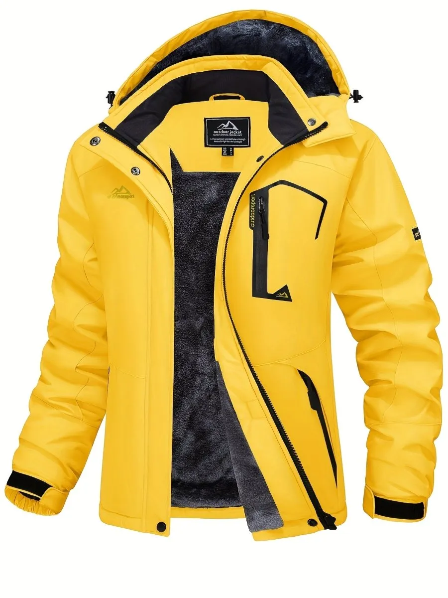 Winter Storm Chaser Jacket - Waterproof Insulated Thermal Fleece Lined Coat - Women