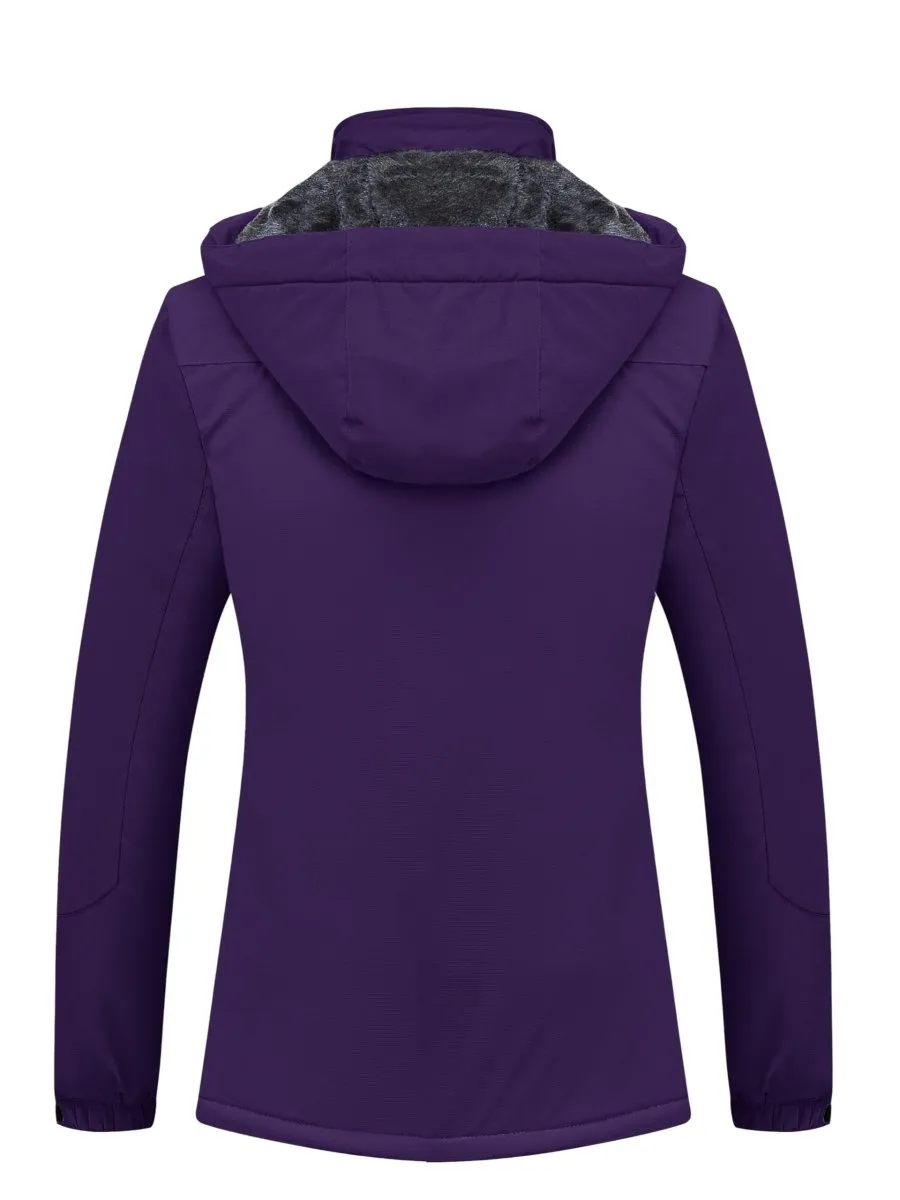 Winter Storm Chaser Jacket - Waterproof Insulated Thermal Fleece Lined Coat - Women