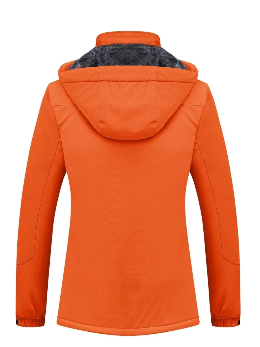 Winter Storm Chaser Jacket - Waterproof Insulated Thermal Fleece Lined Coat - Women