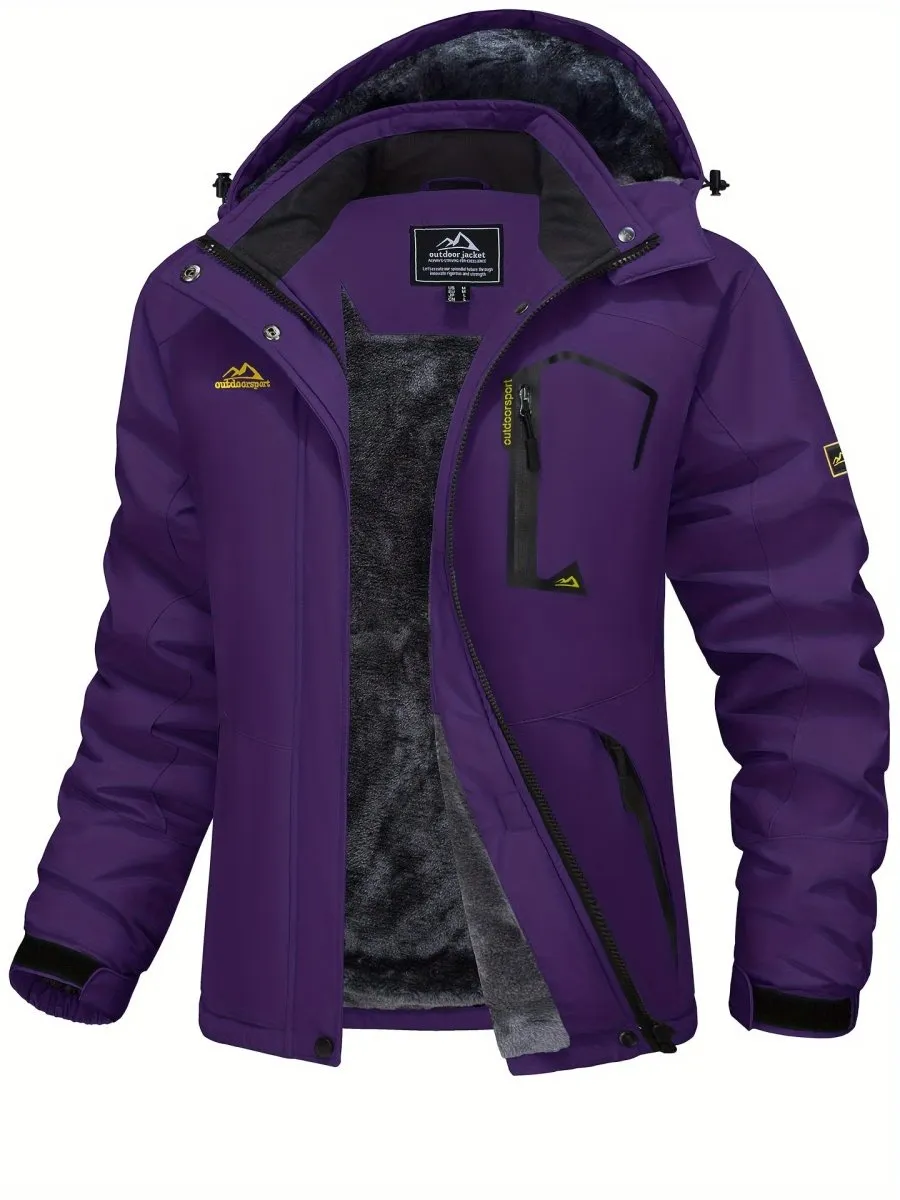 Winter Storm Chaser Jacket - Waterproof Insulated Thermal Fleece Lined Coat - Women
