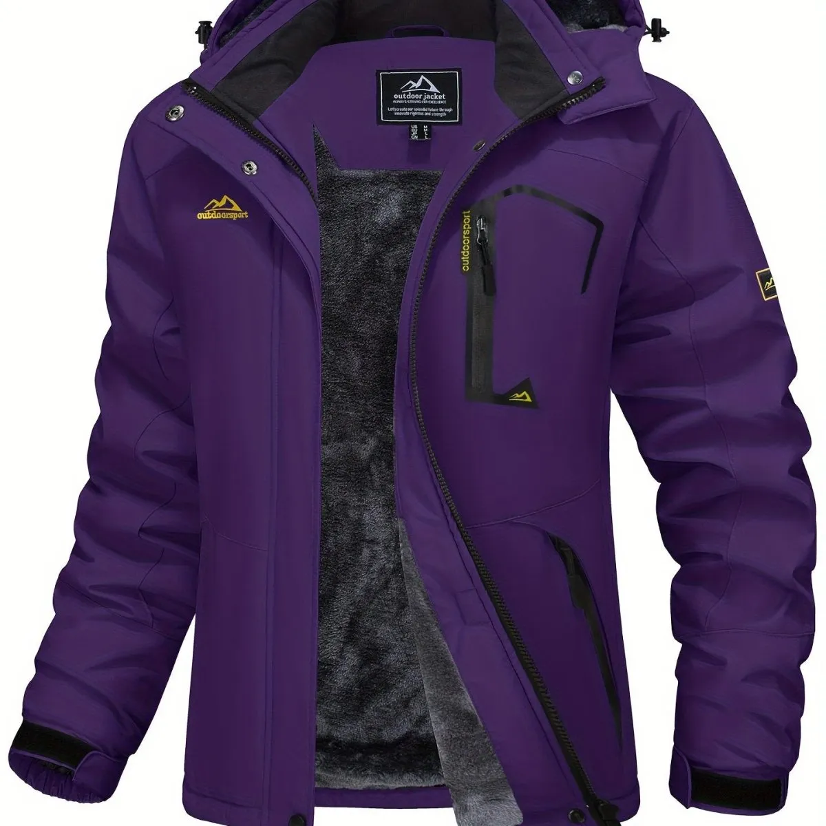 Winter Storm Chaser Jacket - Waterproof Insulated Thermal Fleece Lined Coat - Women