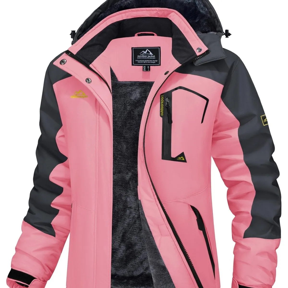 Winter Storm Chaser Jacket - Waterproof Insulated Thermal Fleece Lined Coat - Women